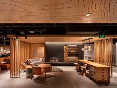 Cozy lobby at the Wildbirch Hotel.