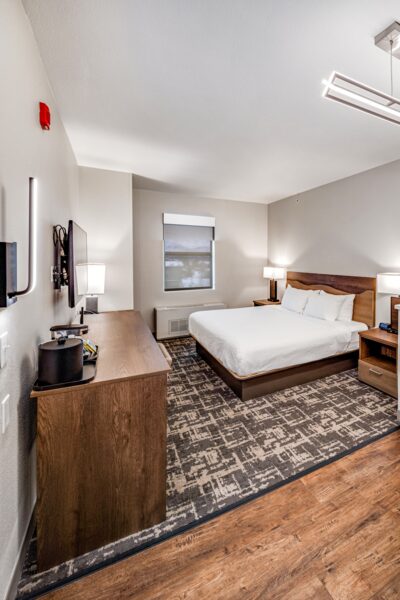 Modern vibes at the Aspen Suites in Anchorage.