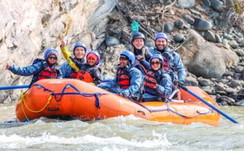 All smiles on the Nenana River near Denali.