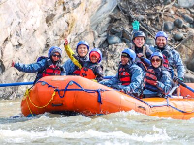All smiles on the Nenana River near Denali.