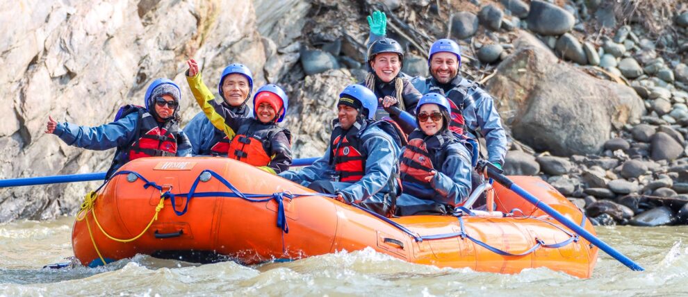 All smiles on the Nenana River near Denali.