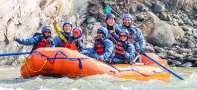 All smiles on the Nenana River near Denali.